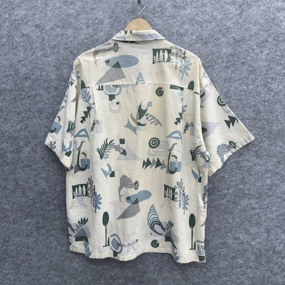 Hawaiian Island Creation Men's Beach Shirt, Short Sleeve 100% Cotton, Graphic XL - Picture 3 of 11